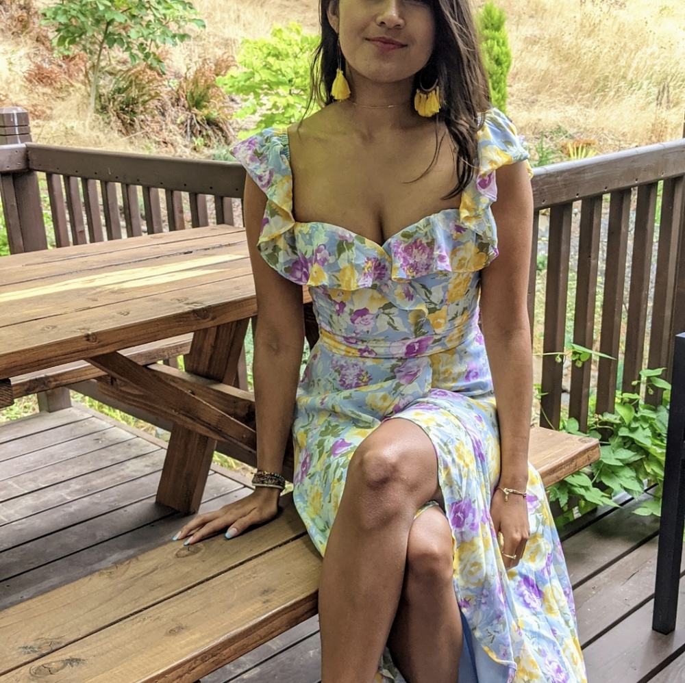 Flowery Wedding Guest Dress